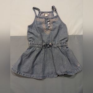 Girls 2T Summer DKNY denim tank dress